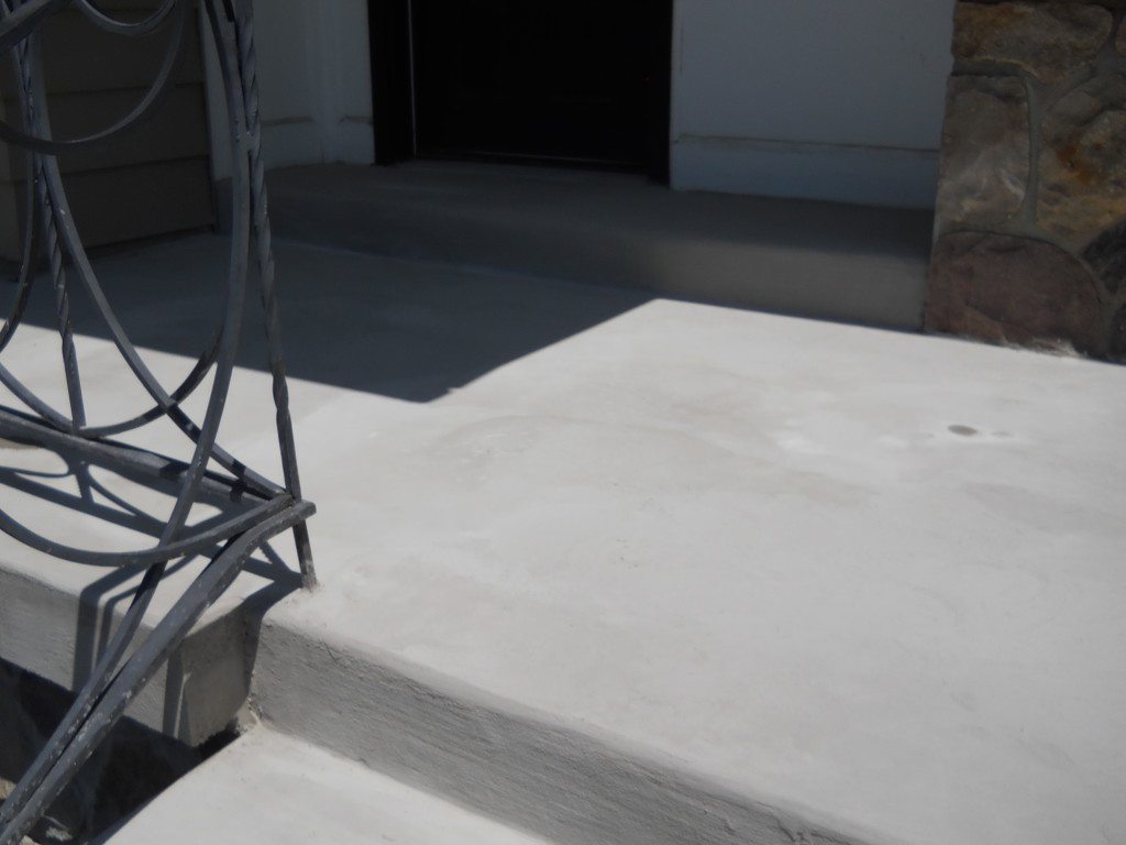 Hill porch repair after